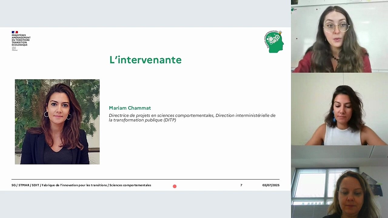Webinaire 4 : Mener un diagnostic et identifier les freins comportementaux - de la théorie à la pratique.
