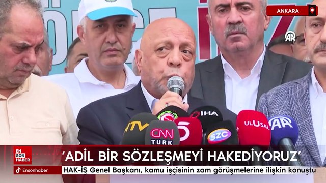HAK-İŞ Genel Başkanı, Ankara'da kamu işçisinin zam görüşmelerine ilişkin konuştu