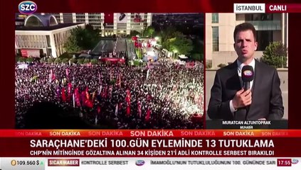 Saraçhane'deki 100. gün eyleminde 13 tutuklama