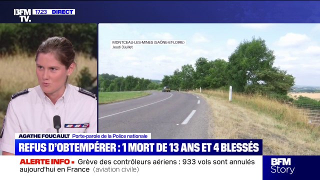 C'est un refus d'obtempérer : les précisions de la porte-parole de la Police nationale sur l'accident mortel en Saône-et-Loire