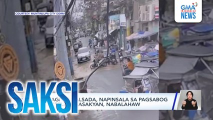 Bahagi ng kalsada, napinsala sa pagsabog ng pipeline; sasakyan, nabalahaw | Saksi
