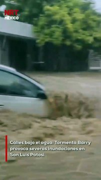 La tormenta Barry azotó San Luis Potosí con lluvias torrenciales que provocaron severas inundaciones en diversas colonias. Varias casas y calles quedaron anegadas, obligando a familias a evacuar sus viviendas y poniendo en riesgo la circulación vial.