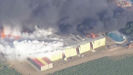 A warehouse storing fireworks exploded in Esparto, California
