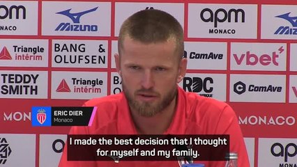 Dier 'really happy' with his decision to join Monaco
