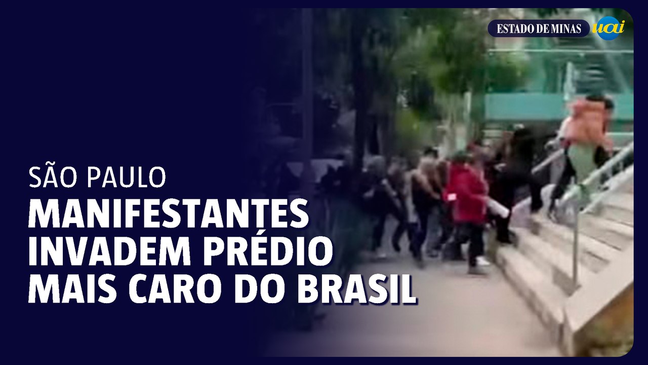 Manifestantes entram em prédio na Faria Lima para pedir taxação dos super ricos