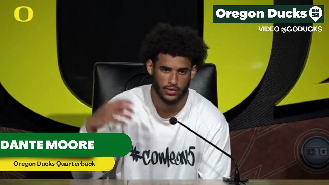 Oregon Ducks Quarterback Dante Moore Discusses The New Technology tools They Can Use During Spring