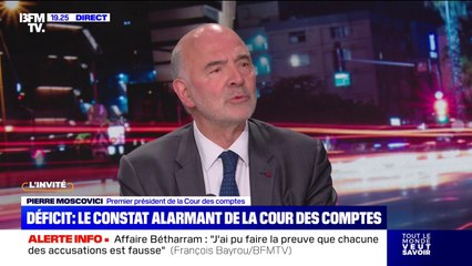 Dette: "Nous avons le choix entre l'effort maintenant maîtrisé et l'austérité subie", déclare Pierre Moscovici, président de la Cour des comptes