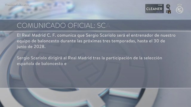 SERGIO SCARIOLO nuevo ENTRENADOR del REAL MADRID de BALONCESTO