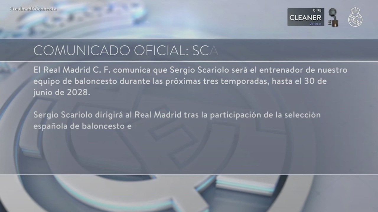 SERGIO SCARIOLO nuevo ENTRENADOR del REAL MADRID de BALONCESTO
