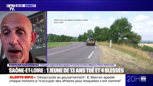 Accident mortel en Saône-et-Loire: Au départ, il n'y a pas de refus d'obtempérer , déclare Stephan Ragonneau (Alliance Police Nationale)