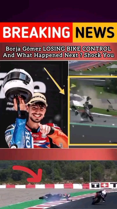 Borja Gómez suffers a terrifying bike crash during practice after losing control at high speed.🙏💔#BorjaGomez #BikeCrash #MotoGP #BorjaGomezCrash #RiderDown #MotoGPAccident #BorjaInjuryUpdate