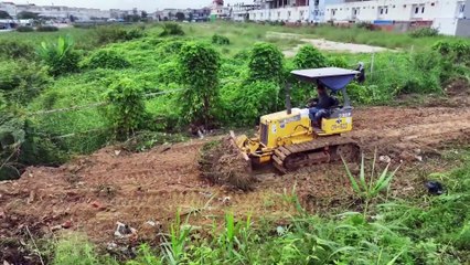 New Job!! Expand & Basic Road BulldozerMitsubishi D20P Clearing & Forest In Areas Flood