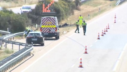 Police at scene of crash where Portuguese forward Diogo Jota died in Spain