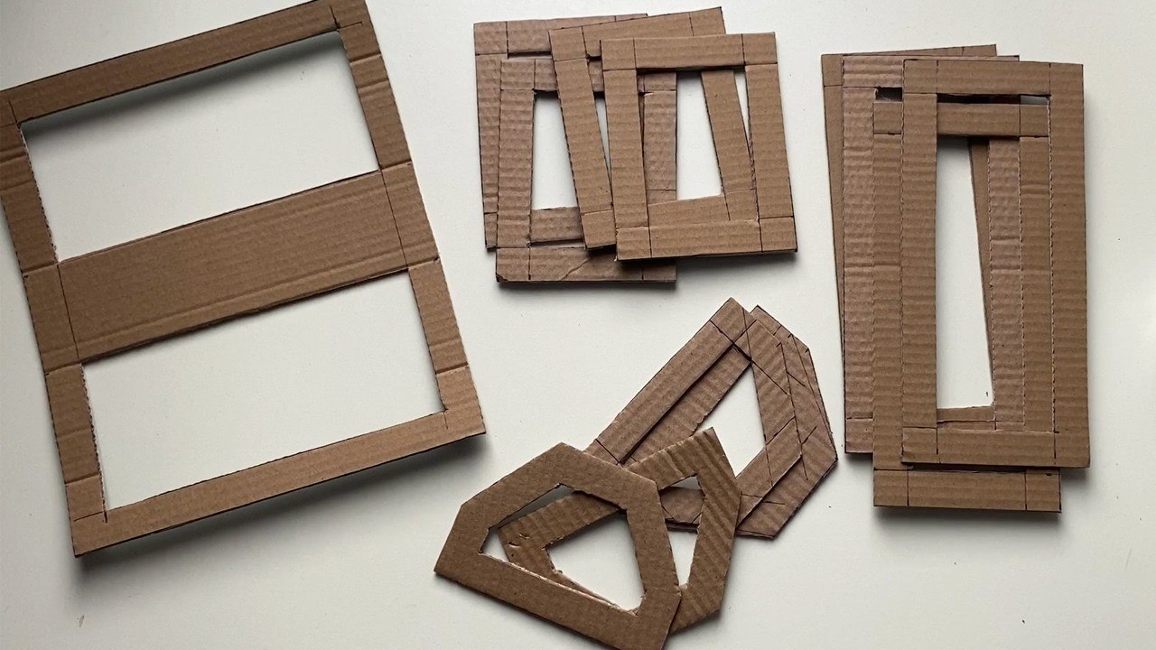 DIY Cardboard Treasure Chest with Clear Panels