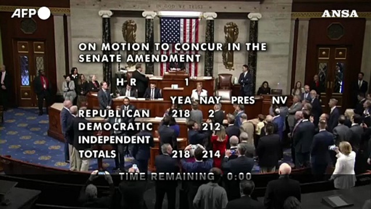 La Camera Usa ha approvato la legge fiscale di Trump