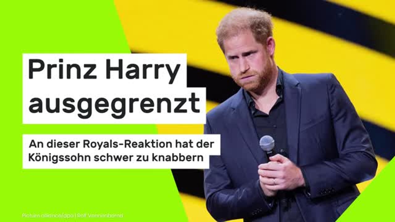 Prinz Harry ausgegrenzt: Am dieser Royals-Reaktion hat der Königssohn schwer zu knabbern