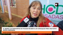 El barrio Las Margaritas de Posadas recibió a los concejales para una nueva sesión ordinaria