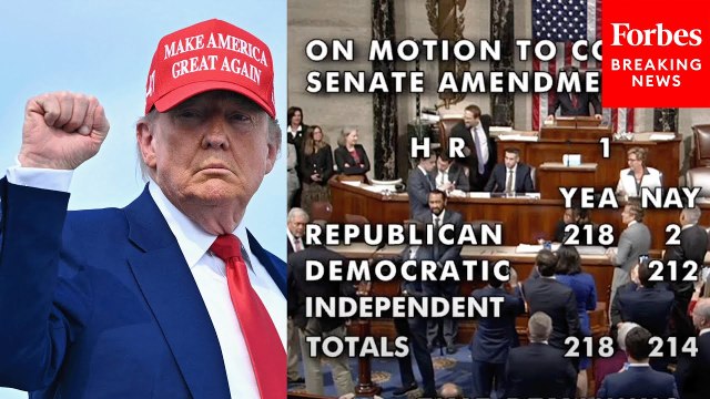House Republicans Pass President Trump's Big Beautiful Bill, Making July 4th Deadline