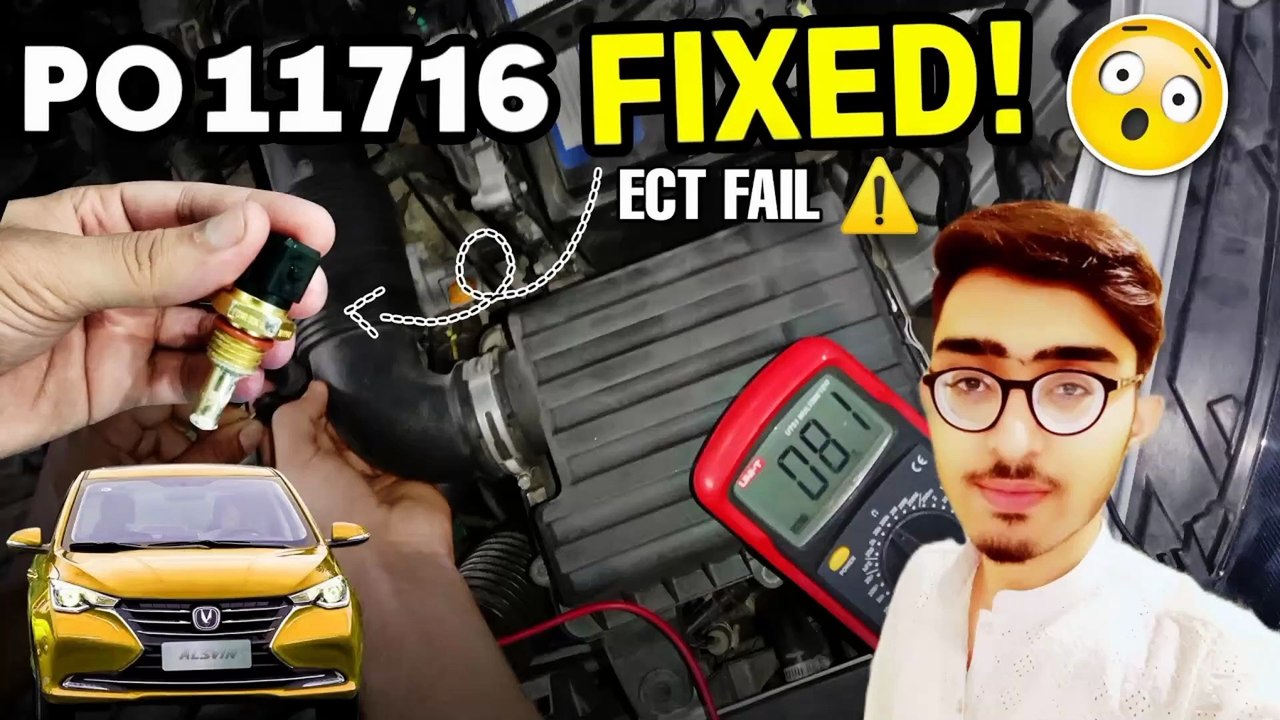🚗 Fix Changan Alsvin ECT Warning Light P011716 FAST! 8-Min DIY Solution 🛠️