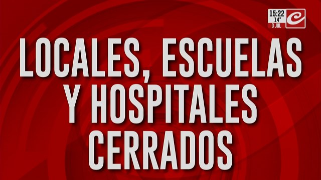 Una ciudad cerrada por el frío: locales, escuelas y hospitales cerrados
