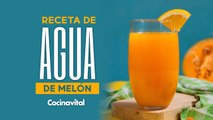 Receta de agua de melón, zanahoria, naranja y jengibre