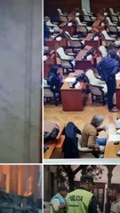 Choque entre auto y colectivo calle Argañaraz