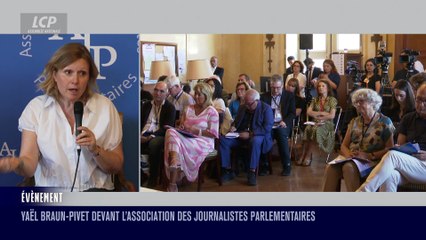 Évènements - Yaël Braun-Pivet devant l'Association des Journalistes Parlementaires