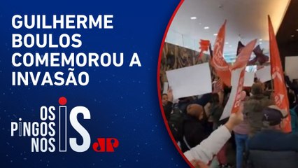 MTST e militantes invadem sede de banco em SP para defender taxação de super-ricos