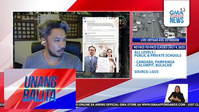 Atty. Libayan, kinuwestiyon ang pagkakadawit niya sa issue ng pagpapakalat ng pekeng impormasyon online | Unang Balita