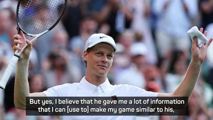 Djokovic is the main person I look up to - Sinner