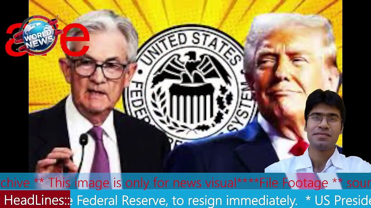 US President Donald Trump has urged Jerome Powell, head of the US central bank, the Federal Reserve, to resign immediately.  MHM NEWS