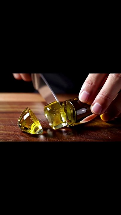 ASMR découpe de fruits en verre par IA : sons relaxants pour détente profonde