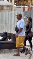 A beautiful 🥰 couple going to home 🏠 old man enjoy 🤪