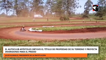 El Autoclub Apóstoles obtuvo el título de propiedad de su terreno y proyecta inversiones para el predio