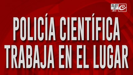 Policía científica trabaja en el lugar