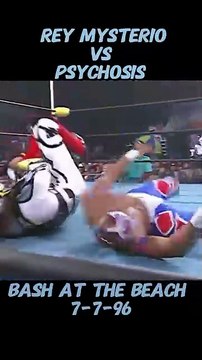 Rey Mysterio Vs Psychosis #wwe #aew #prowrestling #fyp