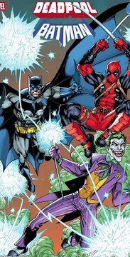 DC x Marvel – Nuevas portadas variantes del encuentro entre Batman y Deadpool en los cómics #batman #deadpool