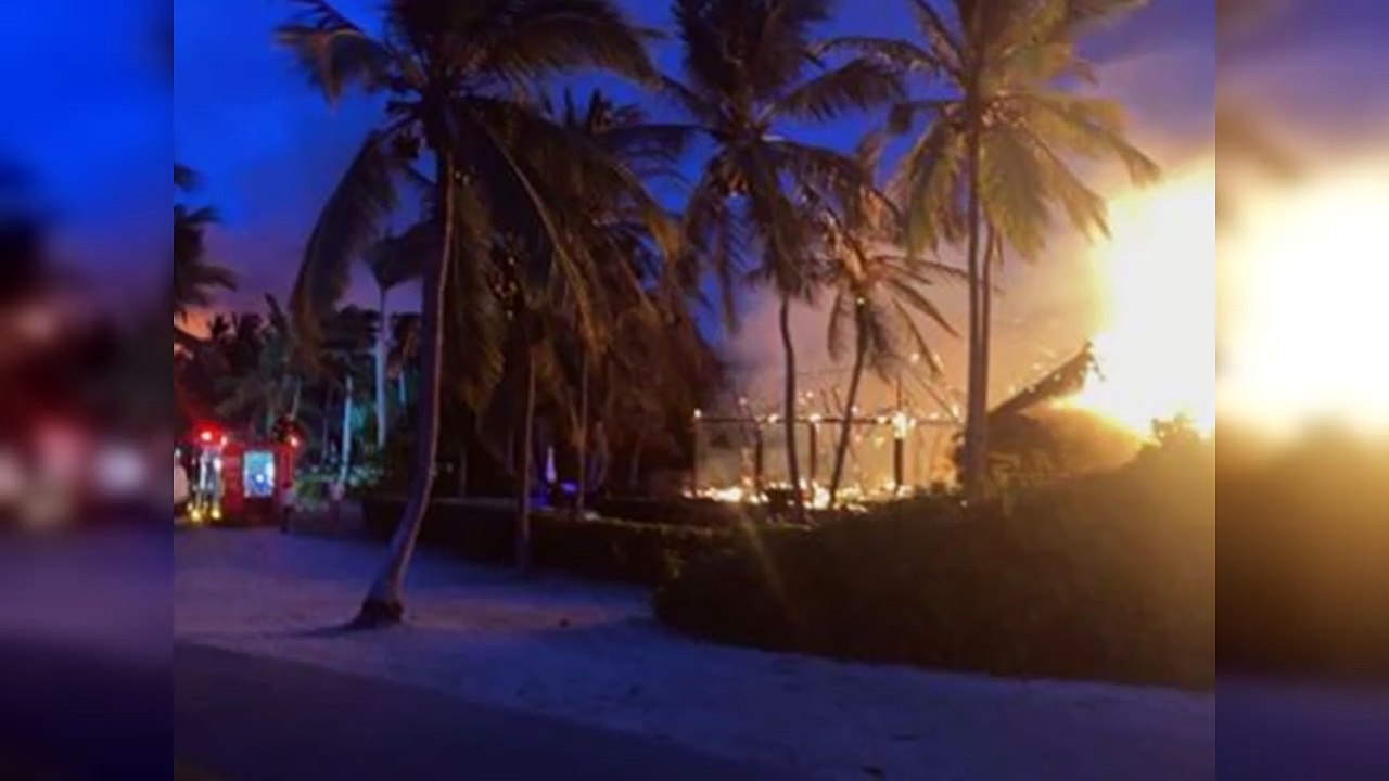 Villas afectadas por el incendio en Cap Cana