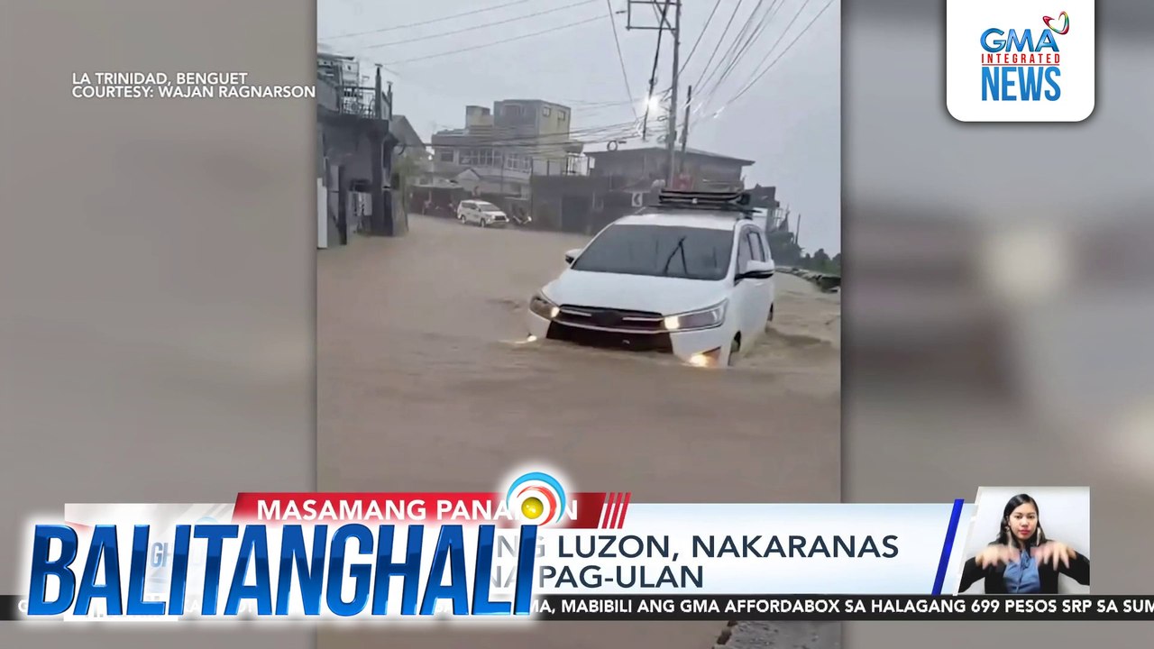 Ilang bahagi ng Luzon, nakaranas ng malakas na pag-ulan | Balitanghali