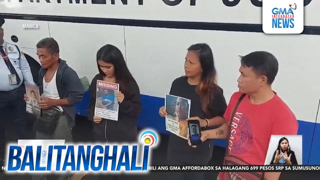Mga kaanak ng ilang nawawalang sabungero, dumating na sa DOJ para sa nakatakdang pulong kay Sec. Remulla | Balitanghali