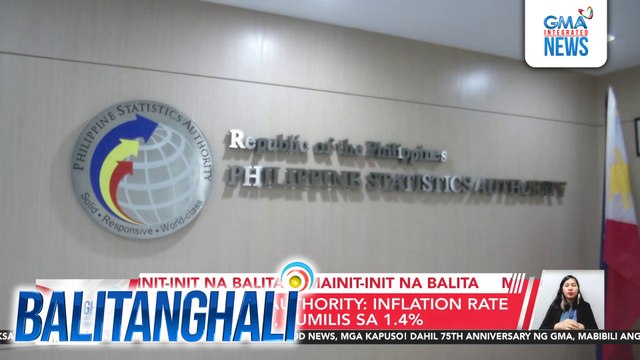 PHL Statistics Authority - Inflation rate nitong Hunyo, bumilis sa 1.4% | Balitanghali