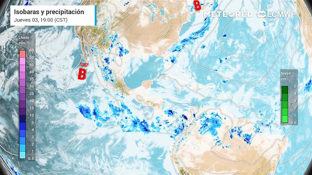 Las lluvias continúan en gran parte de México derivado de diversos fenómenos meteorológicos