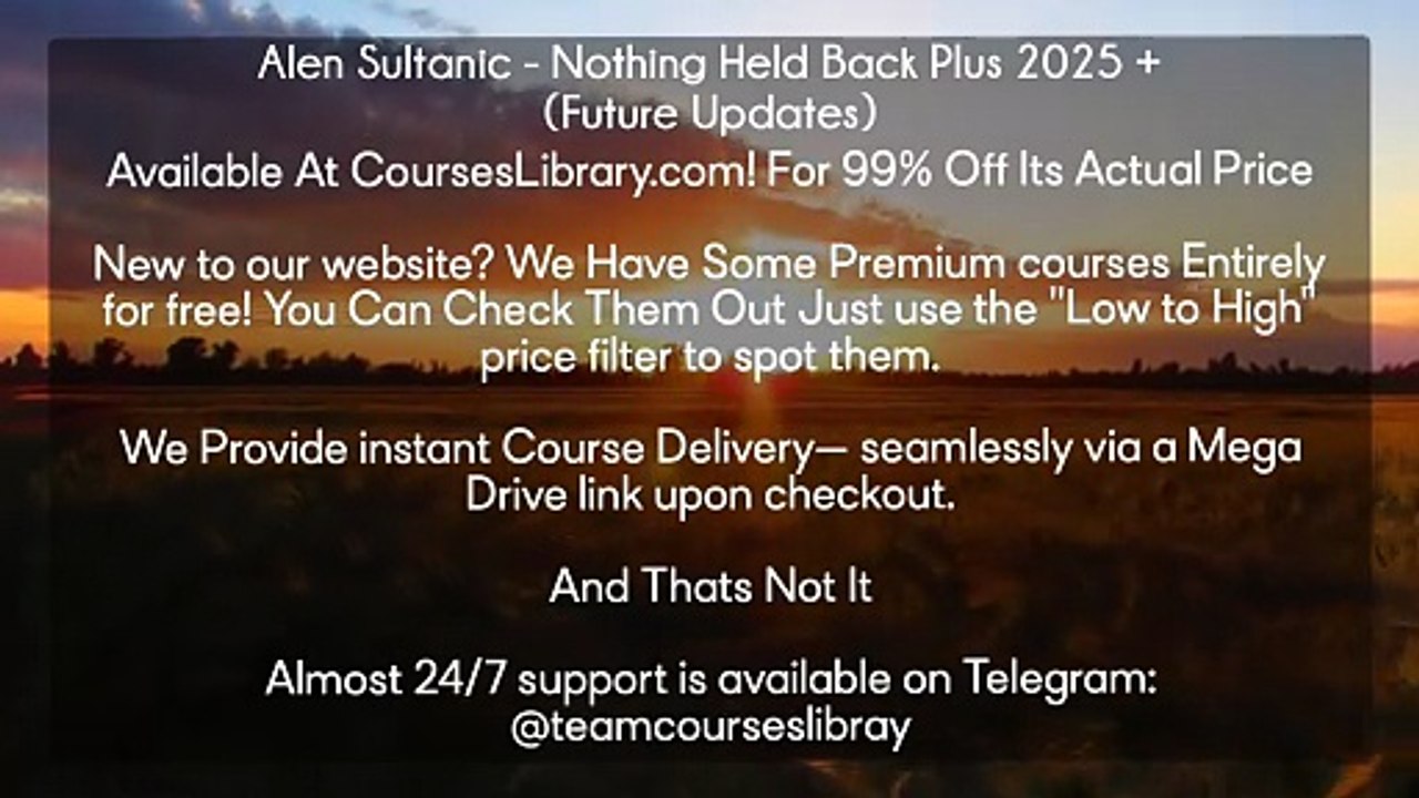 Download Alen Sultanic - Nothing Held Back Plus 2025 + (Future Updates)