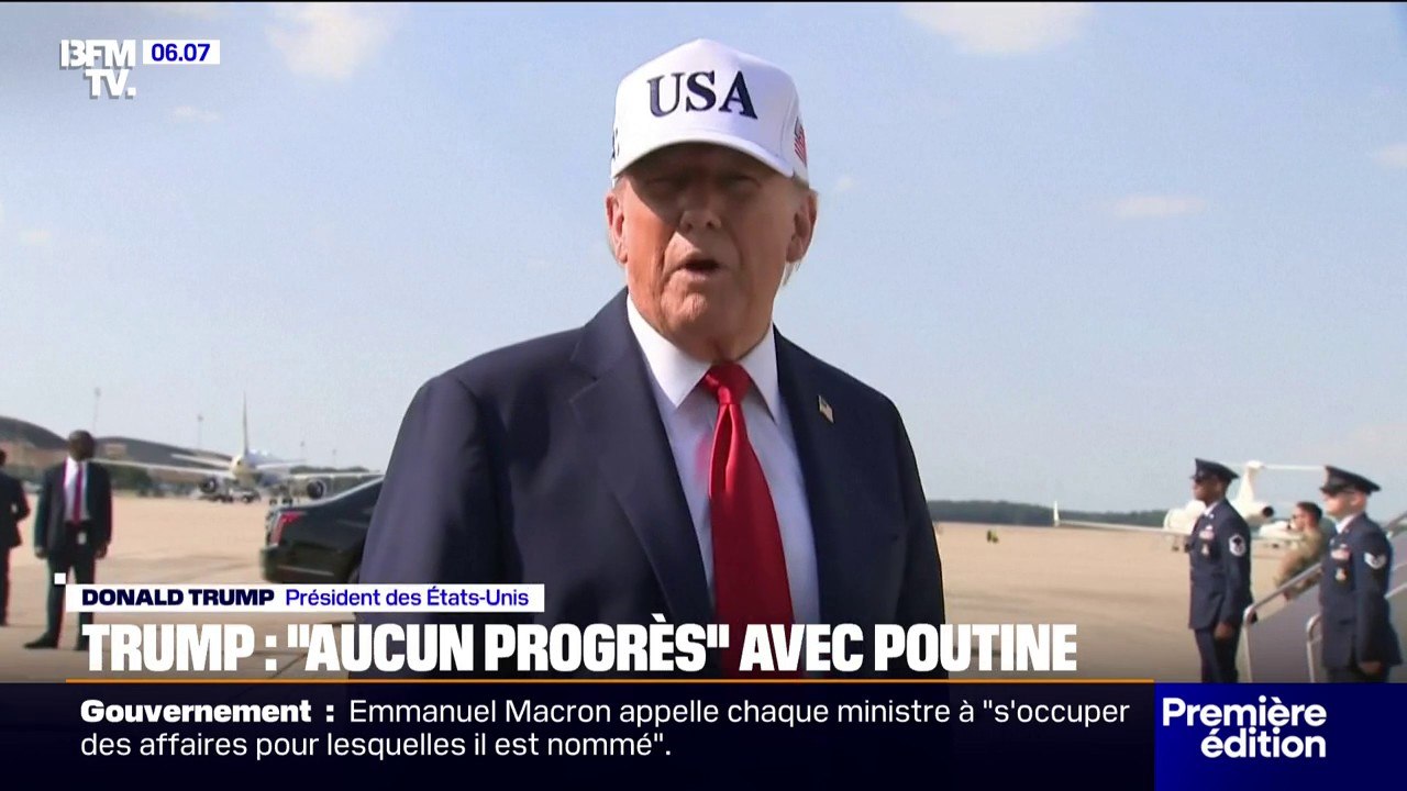 Guerre en Ukraine: Donald Trump avoue qu'"aucun progrès n'a été fait" avec Vladimir Poutine pour trouver un accord de paix