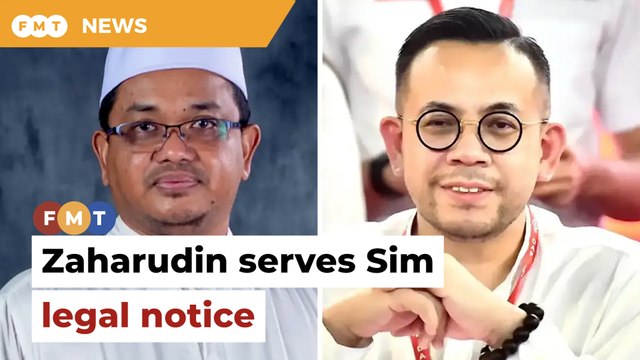 Zaharudin serves Sim legal notice, threatens RM1.5mil defamation suit