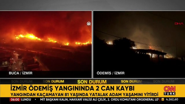İzmir'in 3 ilçesi alev alev yanıyor: Ödemiş yangınında 2 can kaybı