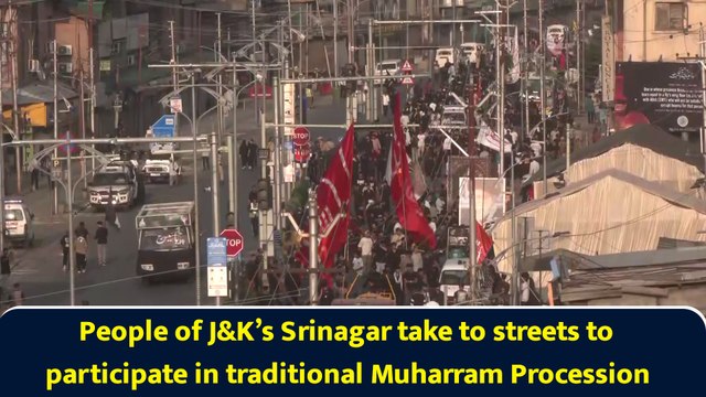 People of J&K’s Srinagar take to streets to participate in traditional Muharram Procession