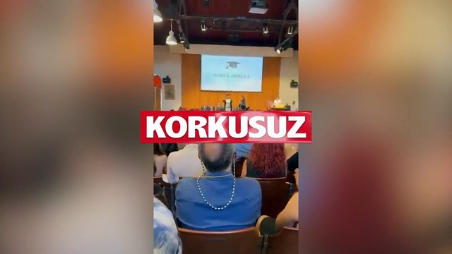 Diploma dağıtım töreninde diplomasını yırttı