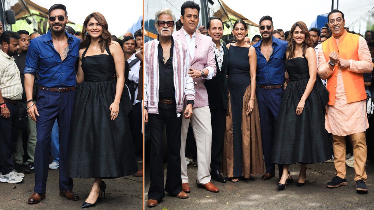 TGIKS: Ajay Devgn, Mrunal Thakur, Ravi Kishan, Sanjay, Deepak, Vindu & Kubbra - Team Son Of Sardar 2