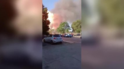 L'incendio, poi il boato: in un video il momento dell'esplosione a Roma